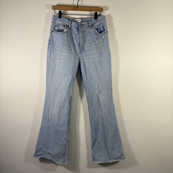 Abercrombie & Fitch Jeans The Vintage Flare High Rise Women's 30/10 Light wash - Picture 1 of 9